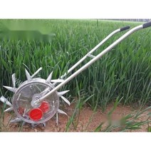 고급형 참깨 콩 팥 옥수수 종자 땅콩 씨앗 파종기 심는 기계 공구 모종 이식기 바퀴, 8구 식물간격 17cm