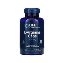 라이프 익스텐션 L-아르기닌 캡스 700mg 200개입 L-Arginine Caps, 1