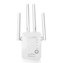 와이파이공유기 LTE라우터 2.4G 무선 와이파이 리피터 300Mbps 와이파이 앰프 신호 장거리 익스텐더 (외부, 03 White 4 Antenna_02 US Plug