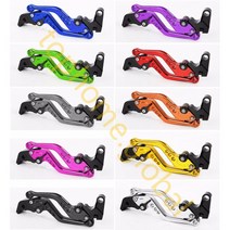 YAMAHA R3 R25 2014-2020 짧은 클러치 브레이크 레버 CNC ADJUSTABLE 10 COLORS 14.7CM 2015 2016 2017 2018 2019, Green
