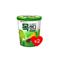 롯데 목캔디 허브 122g 2개 심심풀이 사무실간식 탕비실사탕 유아간식 군것질 졸음방지, 18개