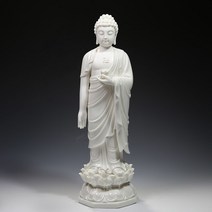 석불 석가모니상 석가모니 돌부처, 15인치 백자 모형 약불상