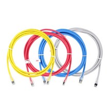 LS전선 CAT.6 UTP 제작 랜케이블 4m/MBF-LS6004G/패치코드/기가비트 인터넷선/250MHz 대역폭/99.9프로 구리(동)선 사용/AWG24 규격의 단심 구조, 블루(4M)