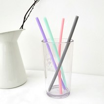 아가프라 실리콘빨대1p 아기빨대 제로웨이스트 실천 환경을 생각하는 작은실천 실리콘빨대, 실리콘빨대-그레이1p