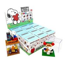 스누피 미니 서프라이즈 레고호환블록 12p, 랜덤발송