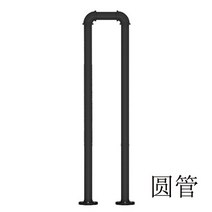 유럽식 핸드레일 계단손잡이 미끄럼방지 손잡이 안전바 계단난간, U자형 높이 95cm 가로 20(색상노트)