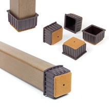 체어서퍼 의자발커버 정사각 XS (허용범위 2.1cm~2.2cm), 24개입 (의자6개용)