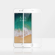 노네임 [노네임] 아이폰6플러스 5D 풀커버 강화유리, 아이폰6S+/6+ 5D 화이트