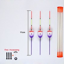 3 개몫 낚시 수레 극상 솜씨 민물 플로터 낚시 찌 액세서리 새우 그루퍼 얼음 낚시 액세서리, 3-3pcs 수레 및 튜브