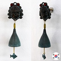 하이아트 엽전문 두꺼비 청동주물 호리병 현관문종 도어벨 1..., 단품