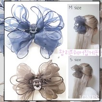[IGNES] 명품 볼륨 이네스 왕꽃잎 러블리 헤어 리본핀 / 이네스 왕꽃잎 왕리본 헤어핀 / 리본 왕핀 /