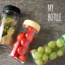 국산 BOTTLE 마이 보틀 친환경 물병 350ml 500ml, 블랙(무지)