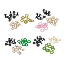 DAMMAIDDAO 테디 베어를위한 40pcs 안전 눈 부드러운 인형 인형 만들기 공예, 24mm, 플라스틱, 여러 가지 빛깔의