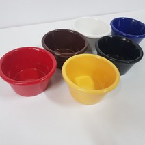 풍년주방 멜라민 버터볼 소스볼그릇 소스그릇 대.중.소 6color, S-552(대)_밤색, 1개