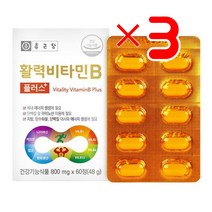 종근당 활력비타민B X3 I 종합비타민 활성비타민 비타민B컴플렉스