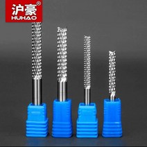 드릴비트세트 콘크리트 타일 기리 전동 HUHAO카바이드 텅스텐 옥수수 커터 1 개 3.175mm 4mm 6mm 커팅 PCB 밀링 비트 조각기용 엔드밀 CNC 라우터, 5034