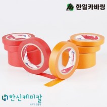한일카바링 마스킹테이프 종이테이프 다양한 사이즈 7 15 20 25 50 x 40M, 마스킹 테이프(적색), 25mm X 40M, 1박스 (=48개)