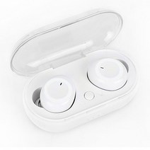가성비 블루투스 이어폰 TWS 무선 fone 블루투스 5.0 이어폰 터치 컨트롤 9D 스테레오 헤드셋 마이크 스포, 04 white and white