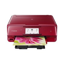 캐논 Canon 스캐너와 복사기가 있는 USA 1369C042 무선 컬러 사진 프린터 4.3 Red