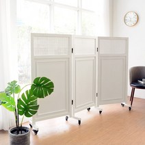 공간분리 가벽 가림막 칸막이 패널 이동형 3단 파티션 카페 병원 학원 사무실, 스카이그레이