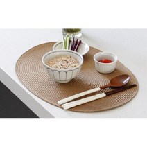 타원형 접시 그릇깔개 1인용런치매트 주방잡화 싱글 1인밥상 테이블데코 식기매트 원룸 식당 개인용