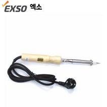 EXSO 산업용 나무 손잡이 인두기 100W, JY-21005, 1개