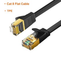 네트워크 모니터링 테스트기 CableCreation-Cat 8 RJ45 이더넷 케이블 40Gbps 2000MHz sfp 고속 네트워크 인터넷 Lan 패치 코드 노트북 PS5 라우, 01 Cat 8 Flat Cable, 04 2m