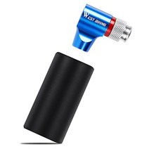 자전거 펌프 어댑터 공기 주입기 어댑터 안전 자동 핸드 펌프에 대한 바이킹 휴대 합금, 파란색, Blue