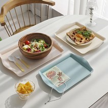 파스텔 컬러 카페 트레이 3size 예쁜 간식 브런치 커피 디저트 빵 쟁반