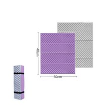 캠핑 방수 방습 매트 휴대용 슬리핑 패드 피크닉 폼 침대 매트리스 여행 트레킹 야외, 40x30x1cm, Purple_2