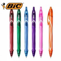 Yotta BIC 빅 젤로시티 풀그립 중성펜 볼펜 0.7mm (5개) 6개 아니고 5개입니다, 혼합6색