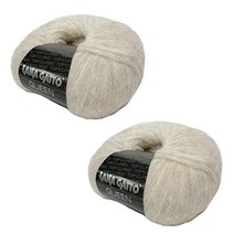 이태리 라나가또 퀸 알파카 혼방사 메리노울 겨울 털실 2P, 350m(2볼), 8049.베이지