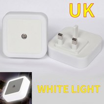 Sensor Control LED Night Light Toilet Wall Lights Baby Bedroom Lamp Backlight Closet Cabinet Stairway, 03 White UK Plug