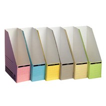 삼각 문서 보존 상자 물품 보관함 도면 거래명세서 5개 이면지함 영수증 지류 서류 분류함 문서함 정리함 사무실 비품 A4 용지 보관 트레이 정리대 종이 정부 화일 박스 파일 꽂이, 청색(400182)