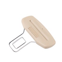 안전띠 경고띠 1pc 크리 에이 티브 블랙 자동차 안전 벨트 클립 익스텐더 안전 안전 벨트 잠금 버클 플러그 두꺼운 삽입 소켓, 타입 2 베이지