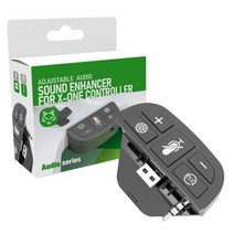 Xbox One S/XSX/XSS/ELITE/ELITE2 게임 패드 헤드셋 어댑터 용 컨트롤러 사운드 인핸서 무선 스테레오 헤드폰 컨버터, Black