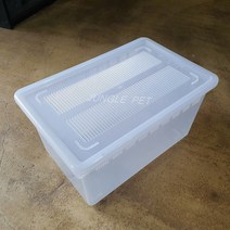 JIF 적재형 케이지 대, 흰색 반투명 (블랙뚜껑)