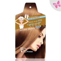 펴난 5분 스피드 헤어컬러 30g 새치커버 샴푸염색, 1개, 퍼난 염색약 30g (자연갈색)