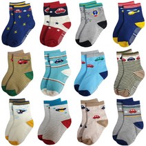 12켤레세트 슈메르 아동용 유아동 남아여아 미끄럼방지양말 신생아양말