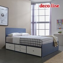 데코라인 코넬 피카 일반 더블 수납 침대+독립매트 DKN078