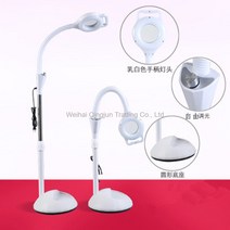 WARM뷰티정품샵 바퀴달린 LED 스탠드 코브라조명 반영구조명 미용 링라이트 속눈썹, 바퀴가없는 클래식 [무료 디밍]