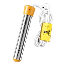 욕조 돼지꼬리 히터봉 가열기 온수기 물데우는 기계, 냄비용 70도 자동 전원 차단 800W