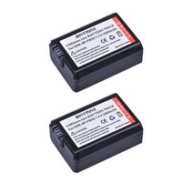 NP FW50 NP FW50 카메라 배터리 2개 LCD USB 충전기 2000mAh 소니, 빠른해외배송_2Pcs Battery