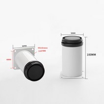 상다리부속 조정 가능한 가구 발 스테인레스 스틸 테이블 다리 의자 소파 캐비닛 베이스 높이 50mm 60mm 80mm 100mm 120mm 150mm 200mm 블랙 화이트, 11.White 100mm