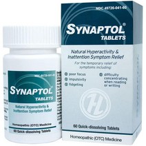 미국직구 HelloLife Synaptol Tablets 네이쳐스러운 과잉행동 부주의, 수량, 상세참조