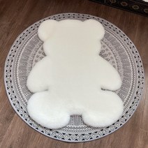 귀여운 곰돌이 털 카페트 실내 침대 옆/침실/거실 장식 카페트