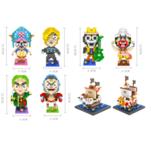 (다아몽) 원피스 미니블록 8종 묶음할인 (나노블록)