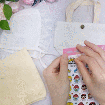 다리미가 필요없는 붙이는 의류스티커 부착용, 부착의류 A5, 공주님세트