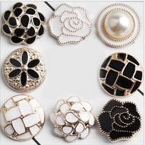 포인트 코디 단추 가디건브로치 모자브로치 스카프고정브로치 패션장식 브로치단추 단추브로치 옷장식뱃지, 화이트원형, 1개