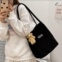 코듀로이 에코백 숄더백